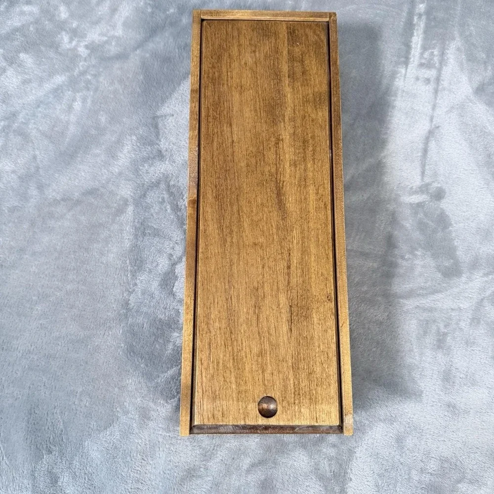 Vintage Kard Vault Wooden Trading Card Box Uncommon Trading Co MTG Pokemon Sport